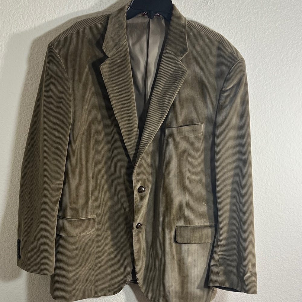 Covington  Brown Corduroy Blazer Jacket 48R fall dark academia office winter